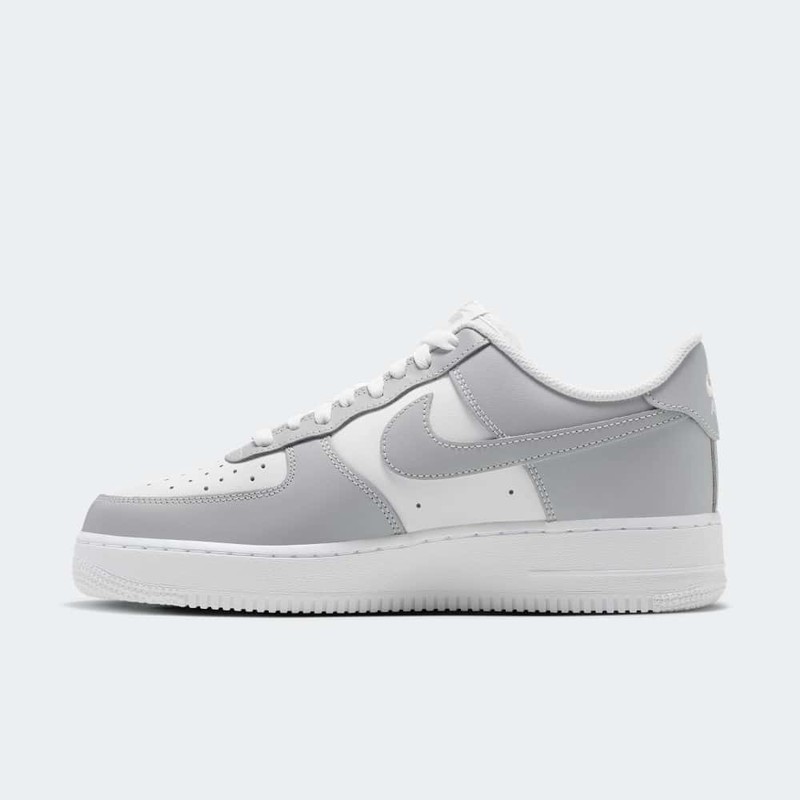 air force 1 gray and white